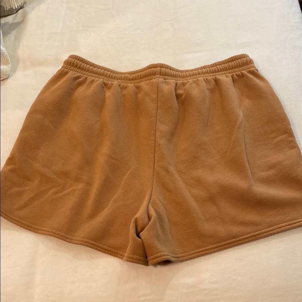 Wild Fable Tan Athletic Shorts Soft Knit Elastic Waist - Picture 4 of 8